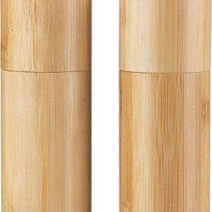 Set de moulins à sel et poivre Christine | Bambou | 2 pcs personnalisé - Set de table