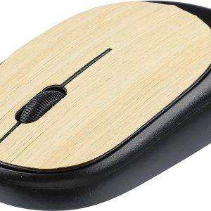Souris sans fil Eileen | Détails bambou personnalisé - Casques sans fil