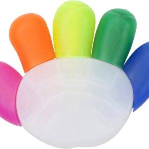 Surligneur Sierra | 5 couleurs | Forme main personnalisé - Surligneurs