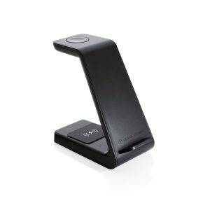15W 3 in 1 wireless charging stand made with RCS personnalisable