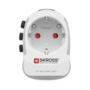 Adaptateur de voyage Skross for Hama Pro blanc personnalisable – réf. VH085-02