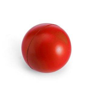 Anti-stress 'balle' rouge personnalisable avec logo