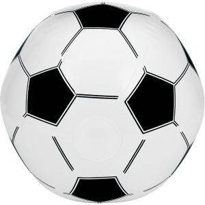 Ballon de plage gonflable 'football' blanc personnalisable avec logo