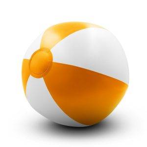 Ballon de plage gonflables orange personnalisable avec logo