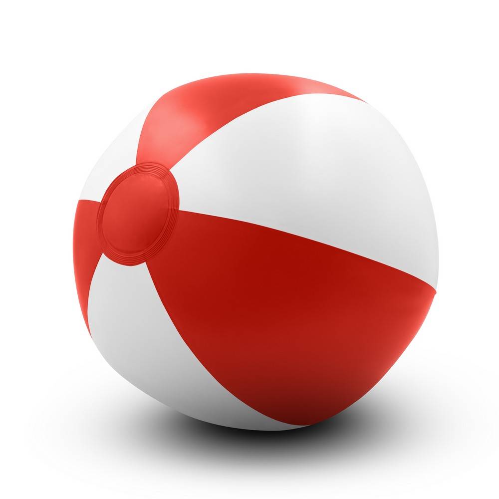 Ballon de plage gonflables rouge personnalisable avec logo