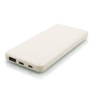 Batterie de secours en paille de blé 8000 mAh | personnalisable