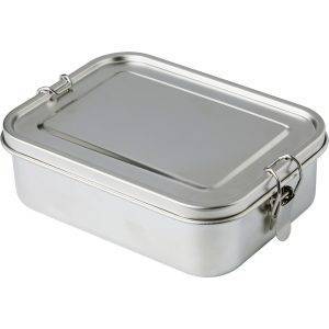 Boîte à lunch 1100 ml argent personnalisable avec logo