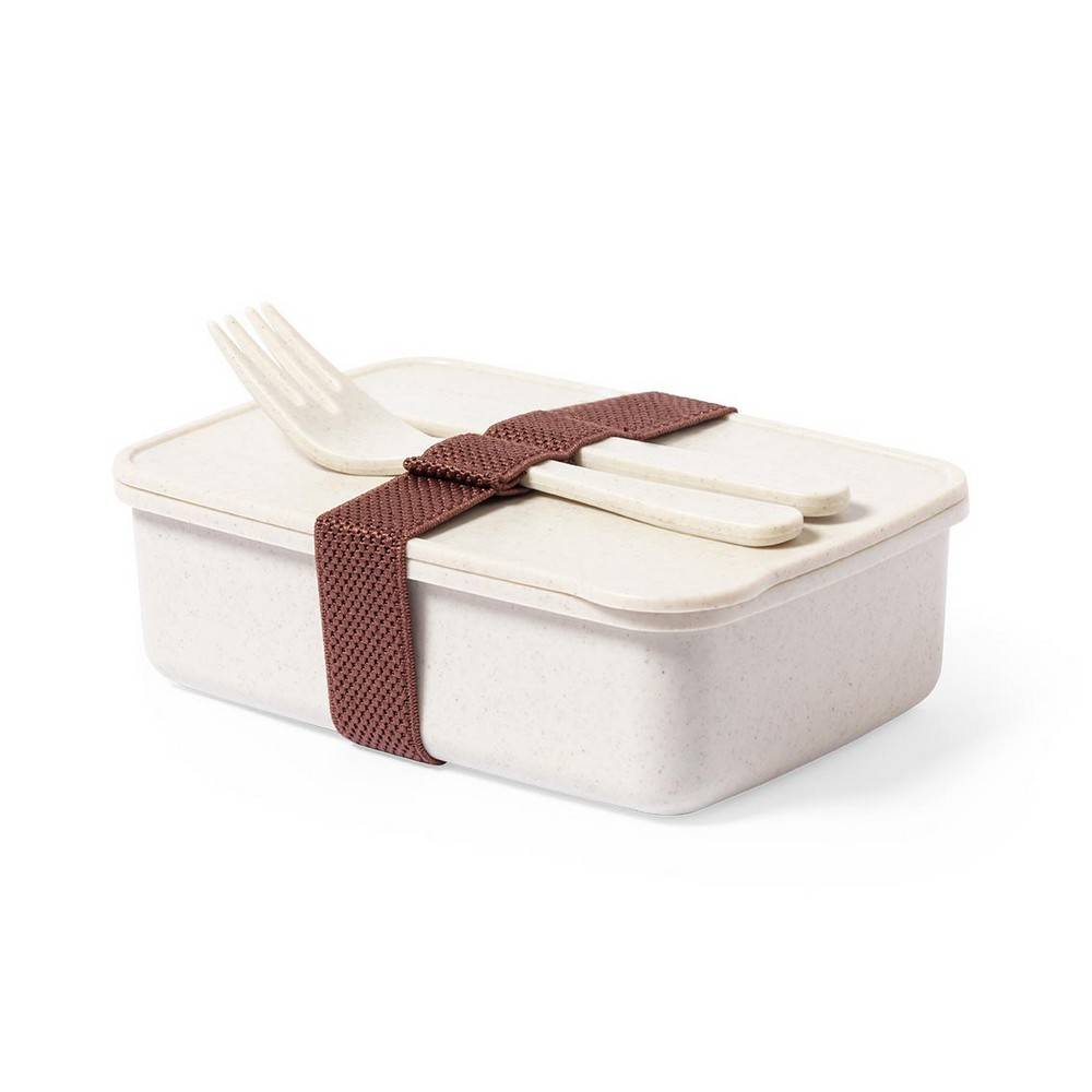 Boîte à lunch 700 ml, couverts neutre personnalisable avec logo