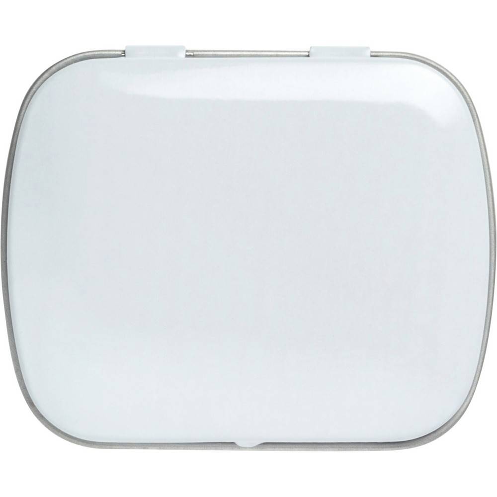 Boîte de bonbons à la menthe blanc personnalisable avec logo