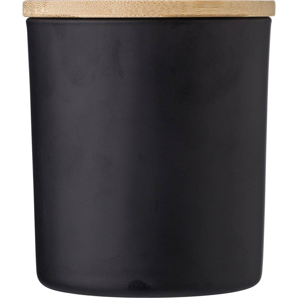 Bougie parfumée noir personnalisable avec logo – réf. V1198-03