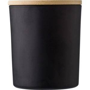 Bougie parfumée noir personnalisable avec logo