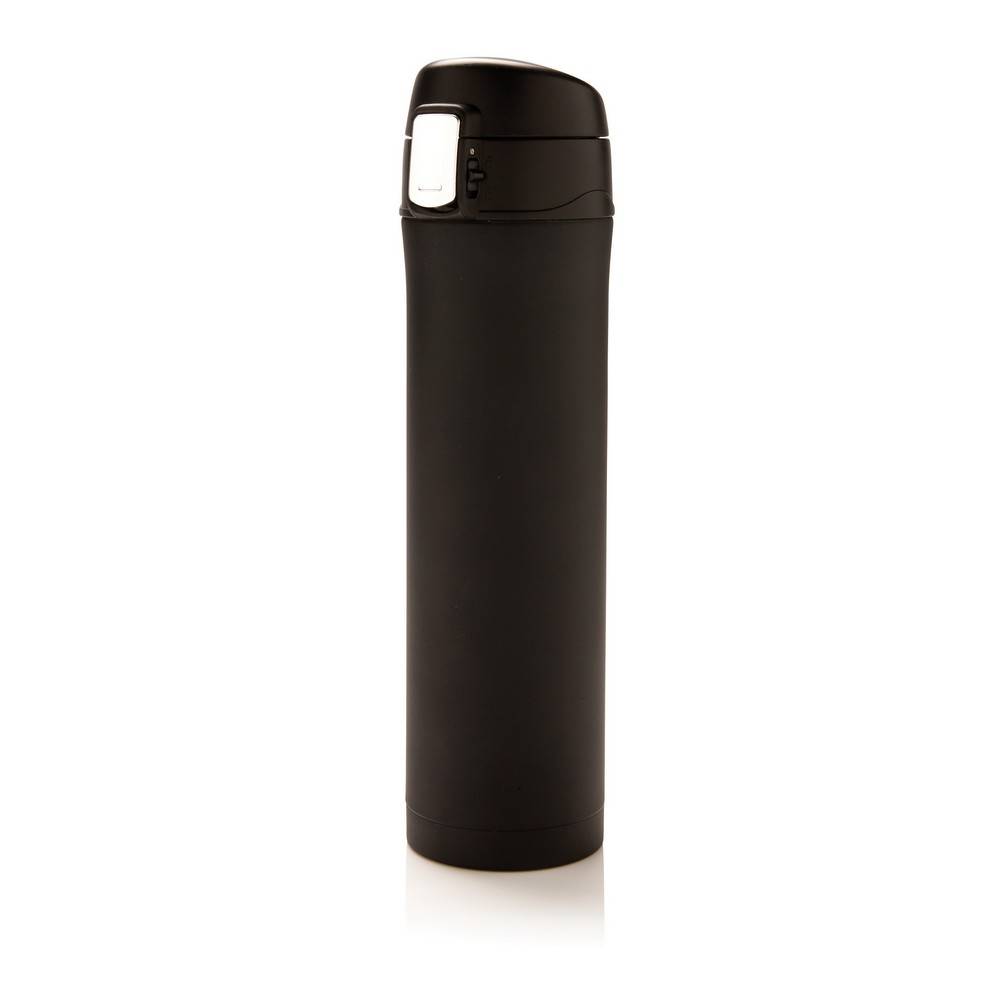 Bouteille 450ml EASY LOCK en plastique RCS noir personnalisable