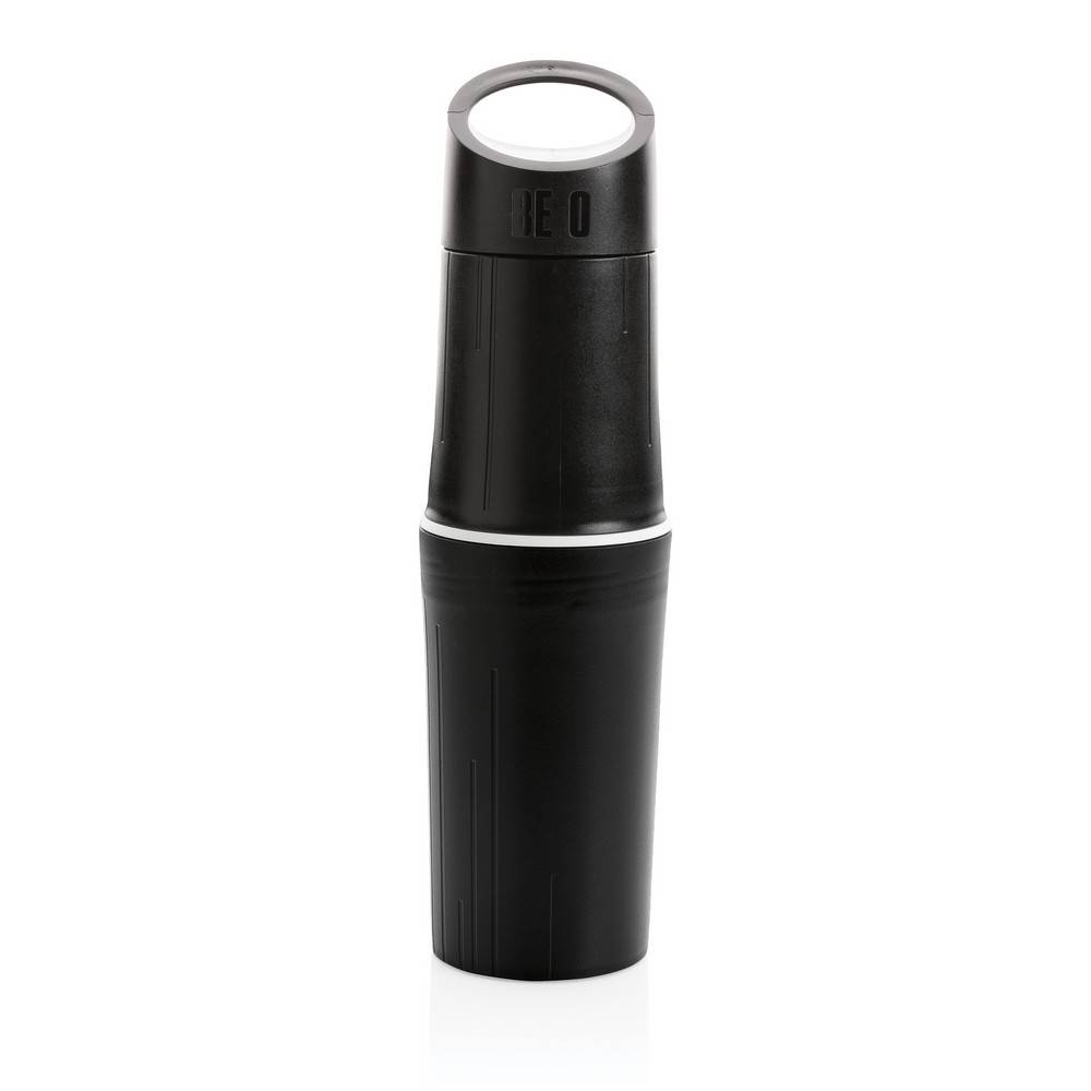 Bouteille BE O Bouteille Sport noir personnalisable avec logo