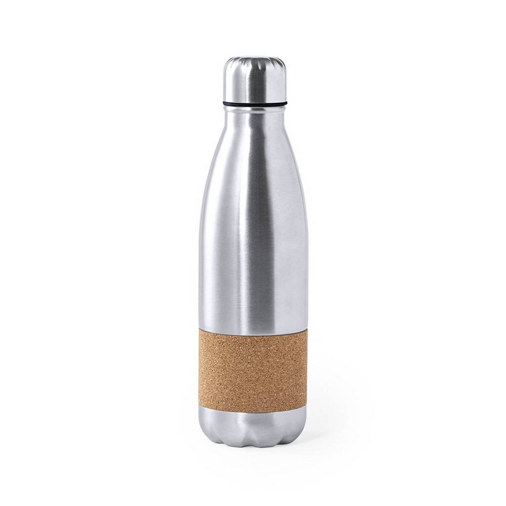 Bouteille de sport 750 ml argent personnalisable avec logo