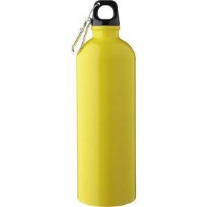 Bouteille de sport 750 ml jaune personnalisable avec logo