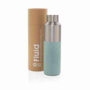 Bouteille d'eau 600ml en acier recyclé certifiée RCS personnalisable – réf. P437.0717