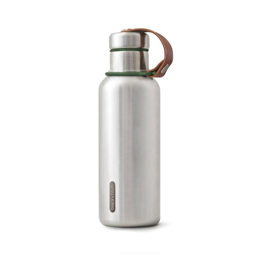 Bouteille d'eau isotherme 500ml Black+Blum olive green personnalisable