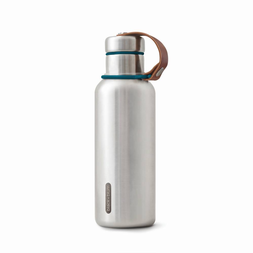 Bouteille d'eau isotherme 500ml Black+Blum vert personnalisable