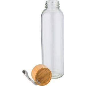 Bouteille en verre 600 ml brun personnalisable avec logo