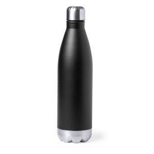 Bouteille isotherme 750 ml noir personnalisable avec logo