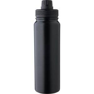 Bouteille isotherme 800 ml noir personnalisable avec logo