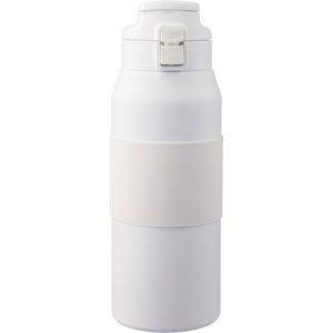 Bouteille isotherme de 800 ml blanc personnalisable avec logo