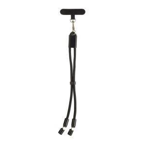 Bracelet téléphone avec câble 60W en rPET RCS LoopAmp personnalisable