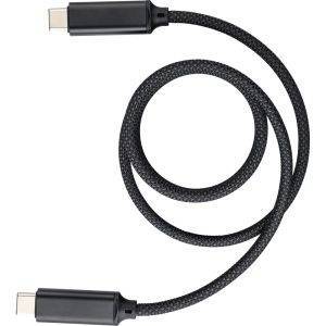Câble de charge et de transfert de données noir personnalisable