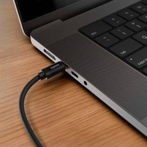 Câble de charge Hama 100W noir personnalisable avec logo