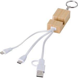 Câble de charge, support de téléphone brun personnalisable avec logo