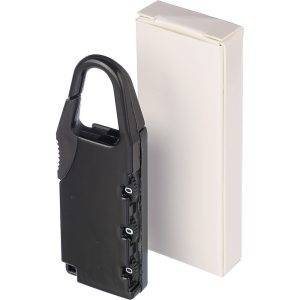Cadenas de voyage noir personnalisable avec logo