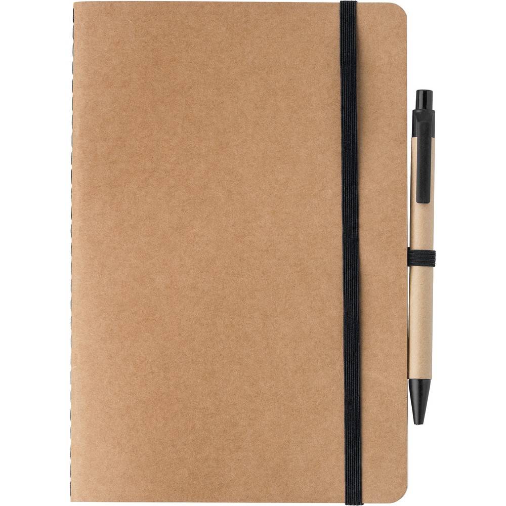 Carnet A5 avec Stylo bille noir personnalisable avec logo