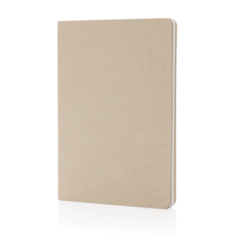 Carnet A5 sans arbre Elowen brun personnalisable avec logo