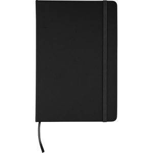 Carnet en RPET, format A5 environ noir personnalisable avec logo