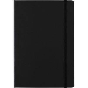 Carnet env. A5, 128 feuilles lignées noir personnalisable avec logo