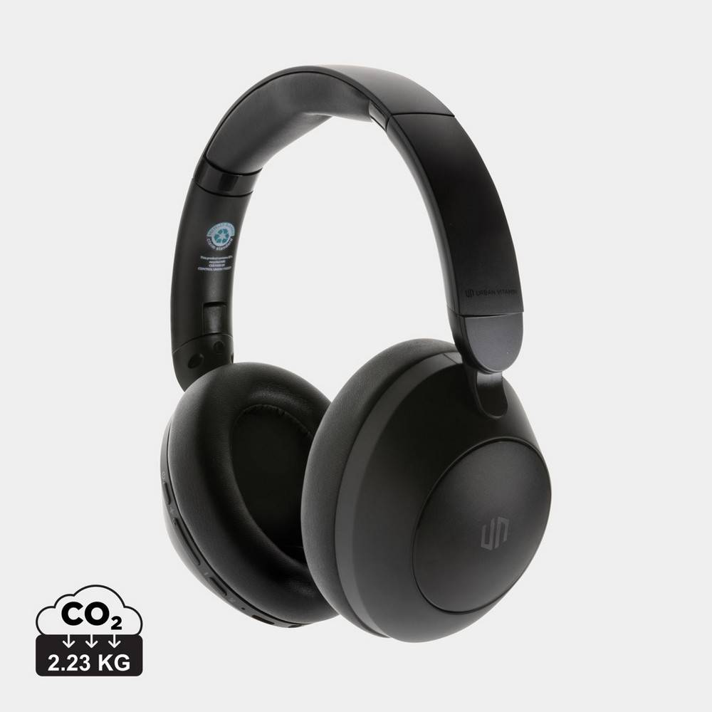 Casque audio ANC en plastique recyclé RCS Urban V personnalisable