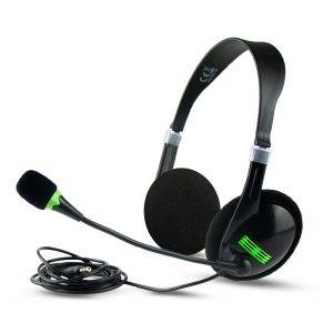 Casque: casque avec microphone | Kaur noir personnalisable avec logo