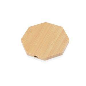 Chargeur de bambou sans fil 5W | Matilda neutre personnalisable