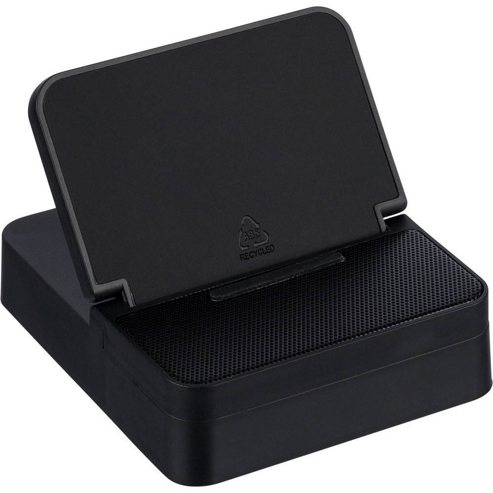 Chargeur sans fil 3-en-1 noir personnalisable avec logo