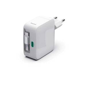Chargeur secteur 65W avec câble rétractable, Hama personnalisable
