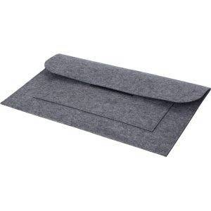 Chemise de documents feutre RPET gris personnalisable avec logo