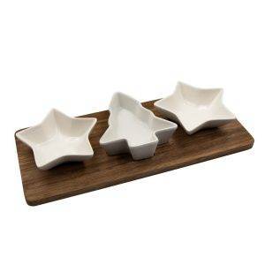 Coffret de Noël pour dips et apéritifs Nuut blanc personnalisable