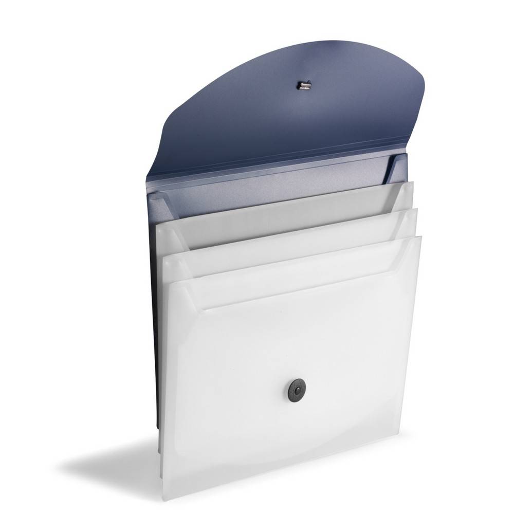 Conférencier A4 bleu personnalisable avec logo