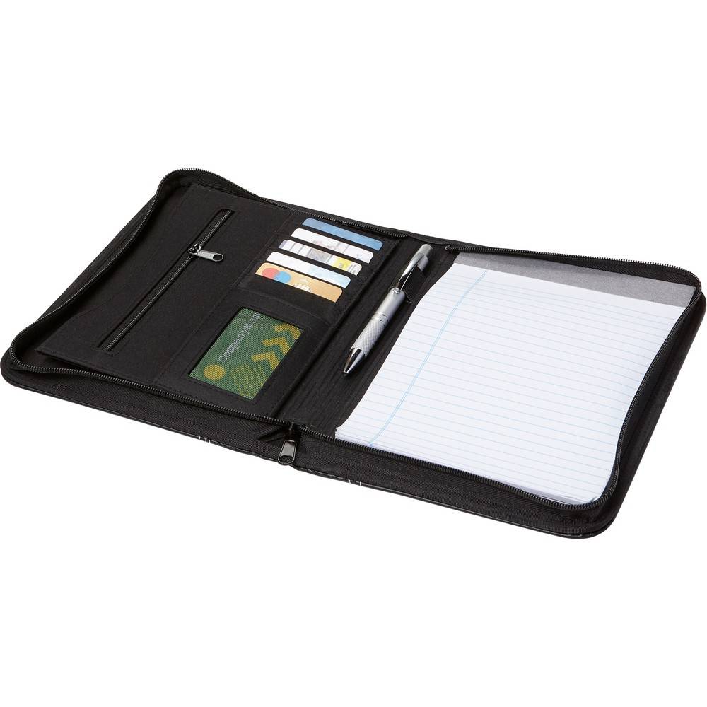Conférencier A5, carnet noir personnalisable avec logo