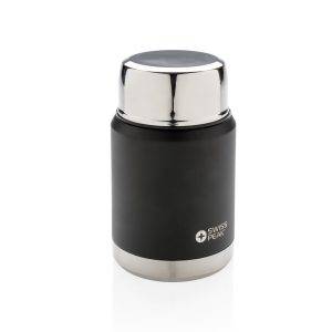 Conteneur à aliments Swiss Peak Elite noir personnalisable avec logo