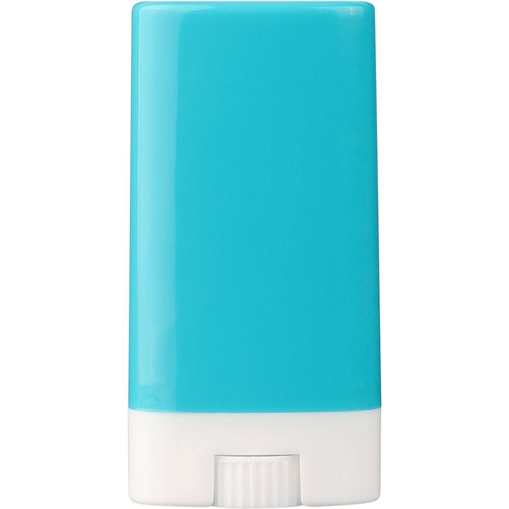 Crème solaire SPF 30 bleu clair personnalisable avec logo