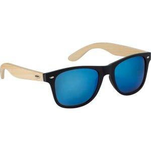 Des lunettes de soleil bleu personnalisable avec logo