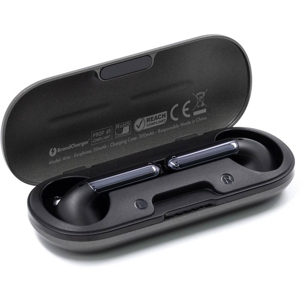 Écouteurs sans fil BrandCharger Aria graphite personnalisable
