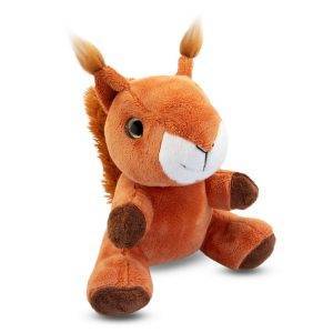 Écureuil en peluche Zemgus orange personnalisable avec logo