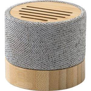 Enceinte sans fil 3W en RPET gris personnalisable avec logo